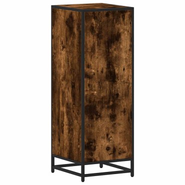 vidaXL Ντουλάπι μπάνιου καπνιστή βελανιδιά 35x37,5x100cm