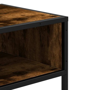 vidaXL Τραπέζι Κονσόλα Καπνιστή Δρυς 90x35x80cm Επεξεργασμένο Ξύλο 1 τεμ.