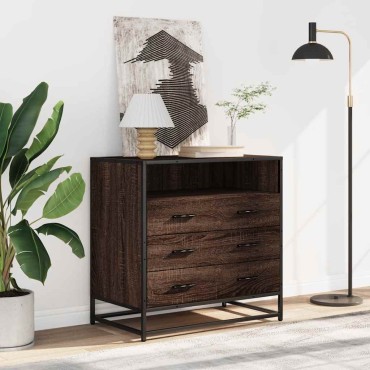 vidaXL Συρταριέρα Καφέ Δρυς 70x41x70cm από Επεξεργασμένο Ξύλο 1 τεμ.