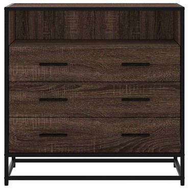 vidaXL Συρταριέρα Καφέ Δρυς 70x41x70cm από Επεξεργασμένο Ξύλο 1 τεμ.