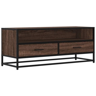 vidaXL Ντουλάπι τηλεόρασης καφέ δρυς 100x34,5x40cm