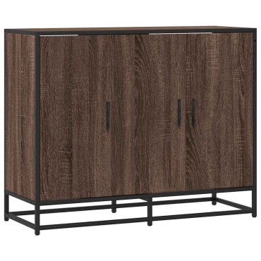 vidaXL Sideboard καφέ δρυς 94x35x76cm Κατασκευασμένο ξύλο 1 τεμ.