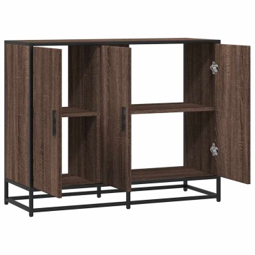 vidaXL Sideboard καφέ δρυς 94x35x76cm Κατασκευασμένο ξύλο 1 τεμ.