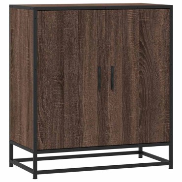 vidaXL Sideboard καφέ δρυς 68x35x76cm Κατασκευασμένο ξύλο και μέταλλο 1 τεμ.