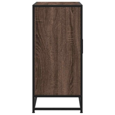 vidaXL Sideboard καφέ δρυς 68x35x76cm Κατασκευασμένο ξύλο και μέταλλο 1 τεμ.