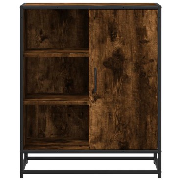 vidaXL Sideboard Καπνιστή δρυς 62x35x76cm Κατασκευασμένο ξύλο 1 τεμ.