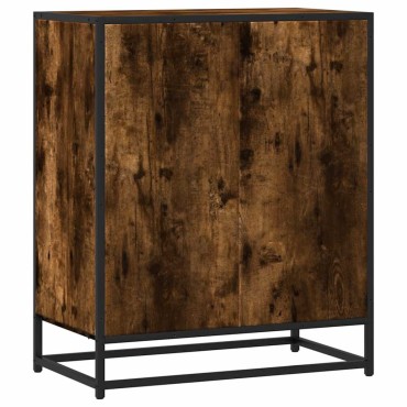 vidaXL Sideboard Καπνιστή δρυς 62x35x76cm Κατασκευασμένο ξύλο 1 τεμ.