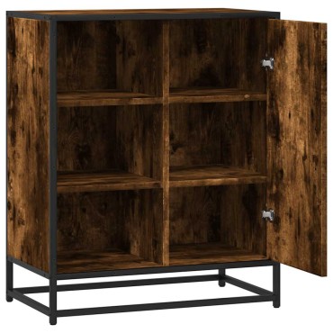 vidaXL Sideboard Καπνιστή δρυς 62x35x76cm Κατασκευασμένο ξύλο 1 τεμ.