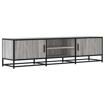 vidaXL Έπιπλο Τηλεόρασης Γκρι Sonoma 160x35x41cm Επεξ. Ξύλο
