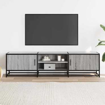 vidaXL Έπιπλο Τηλεόρασης Γκρι Sonoma 160x35x41cm Επεξ. Ξύλο