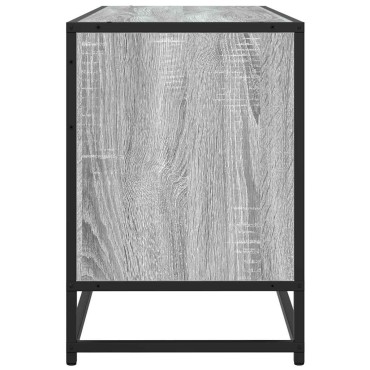 ντουλάπι τηλεόρασης vidaXL Γκρι Sonoma 100x35x50cm