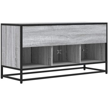 ντουλάπι τηλεόρασης vidaXL Γκρι Sonoma 100x35x50cm