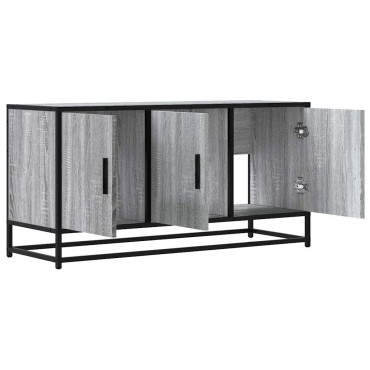 ντουλάπι τηλεόρασης vidaXL Γκρι Sonoma 100x35x50cm