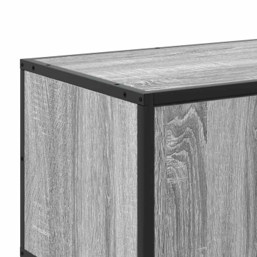 ντουλάπι τηλεόρασης vidaXL Γκρι Sonoma 100x35x50cm