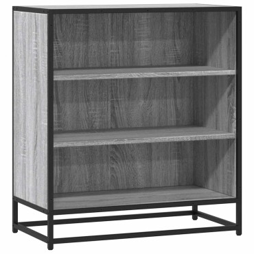 vidaXL Sideboard Grey Sonoma Κατασκευασμένο ξύλο και μέταλλο 68x35x76 cm 1 τεμ.