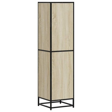 vidaXL Highboard Sonoma Oak Κατασκευασμένο ξύλο και μέταλλο 35,5x35x139 cm 1 τεμ.