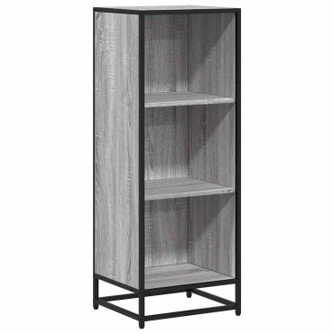 vidaXL Ντουλάπι βιβλίων Γκρι Sonoma 40x35x107,5cm Κατασκευασμένο ξύλο 1 τεμ.