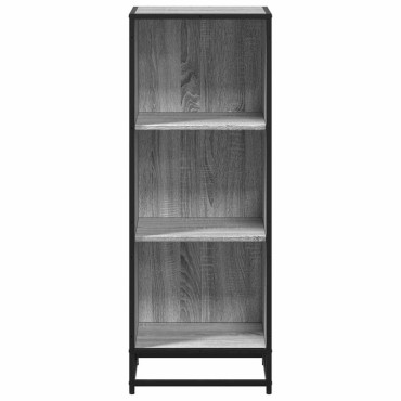 vidaXL Ντουλάπι βιβλίων Γκρι Sonoma 40x35x107,5cm Κατασκευασμένο ξύλο 1 τεμ.