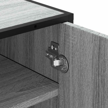 Ράφι παπουτσιών vidaXL Γκρι Sonoma 48x38x97,5cm Κατασκευασμένο ξύλο