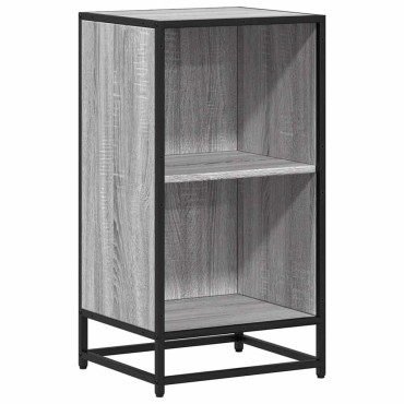ντουλάπι βιβλίων vidaXL Γκρι Sonoma 40x35x76cm Κατασκευασμένο ξύλο
