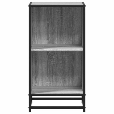 ντουλάπι βιβλίων vidaXL Γκρι Sonoma 40x35x76cm Κατασκευασμένο ξύλο