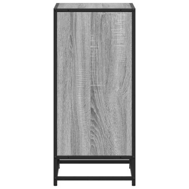 ντουλάπι βιβλίων vidaXL Γκρι Sonoma 40x35x76cm Κατασκευασμένο ξύλο