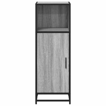 vidaXL Ντουλάπι μπάνιου Γκρι Sonoma 35x37,5x100cm
