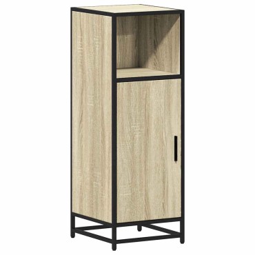 vidaXL Ντουλάπι μπάνιου Sonoma Oak 35x37,5x100cm Κατασκευασμένο ξύλο