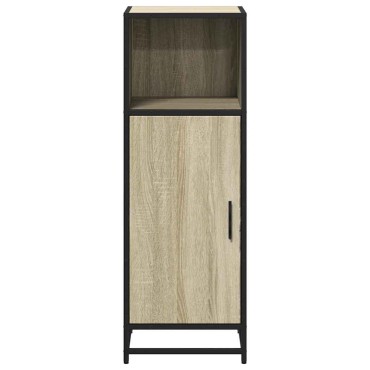 vidaXL Ντουλάπι μπάνιου Sonoma Oak 35x37,5x100cm Κατασκευασμένο ξύλο