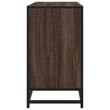 vidaXL ντουλάπι νιπτήρα μπάνιου καφέ δρυς 65x33x60cm