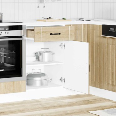 vidaXL ντουλάπι βάσης κουζίνας Lucca Δρυς sonoma κατασκευασμένο ξύλο 50x46x81,5cm