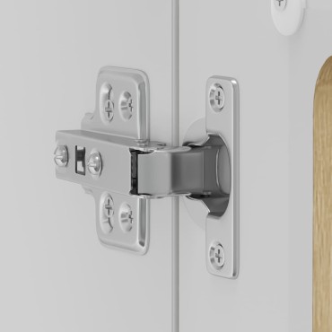 vidaXL ντουλάπι κουζίνας με γυάλινη πόρτα "Kalmar" Sonoma Oak 80x31x60cm