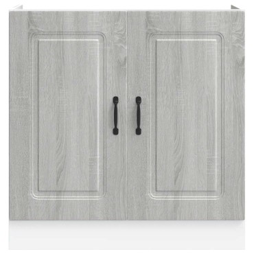 vidaXL Ντουλάπι βάσης νεροχύτη "Kalmar" Γκρι Sonoma 80x46x81,5cm 1 τεμ.
