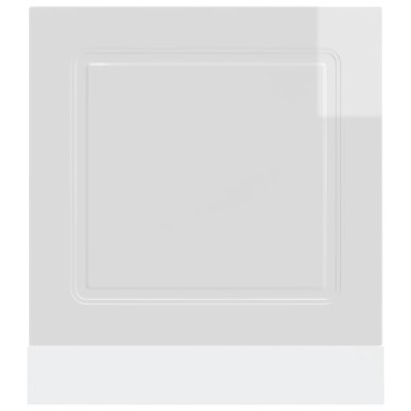 vidaXL Πίνακας πλυντηρίου πιάτων "Kalmar" High Gloss White 60x1,5x67cm