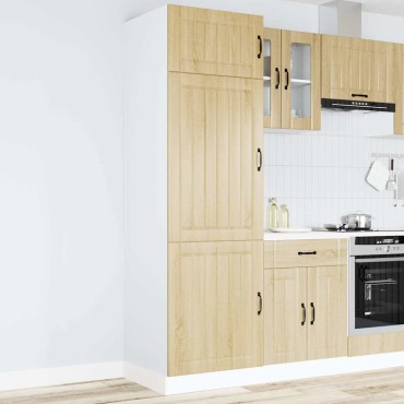 vidaXL Ντουλάπι κουζίνας "Lucca" Sonoma Oak Engineered Wood 60x57x207cm 1 τεμ.