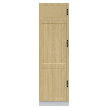 vidaXL Ντουλάπι κουζίνας "Lucca" Sonoma Oak Engineered Wood 60x57x207cm 1 τεμ.