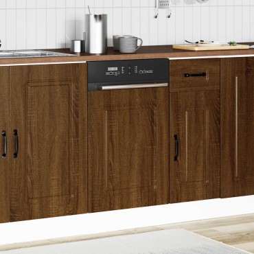 vidaXL Πίνακας πλυντηρίου πιάτων "Kalmar" Καφέ Δρυς 45x1,5x67cm