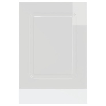 vidaXL Πίνακας πλυντηρίου πιάτων "Kalmar" High Gloss White 45x1,5x67cm