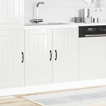 vidaXL Ντουλάπι βάσης νεροχύτη "Lucca" High Gloss White 80x46x81,5 cm 1 τεμ.