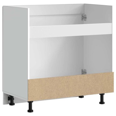 vidaXL Ντουλάπι βάσης νεροχύτη "Lucca" High Gloss White 80x46x81,5 cm 1 τεμ.