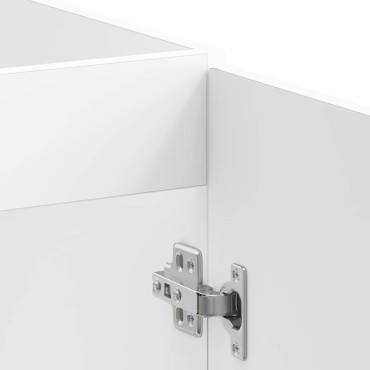 vidaXL Ντουλάπι βάσης νεροχύτη "Lucca" High Gloss White 80x46x81,5 cm 1 τεμ.