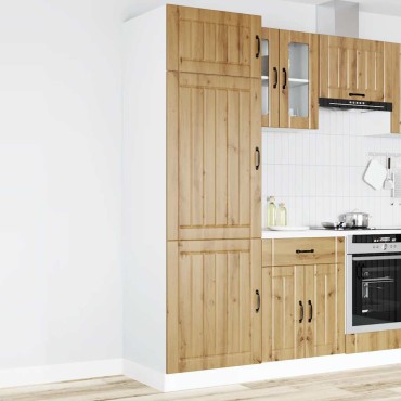 vidaXL Ντουλάπι κουζίνας "Lucca" Artisan Oak Engineered Wood 60x57x207cm 1 τεμ.