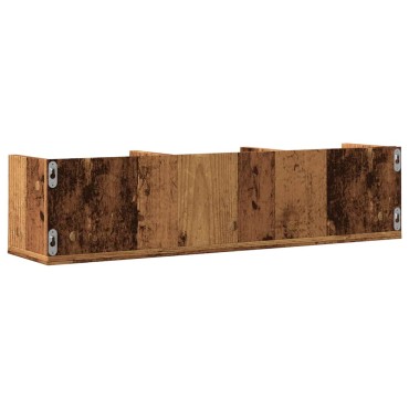 vidaXL Ράφι Τοίχου για CD Παλιό Ξύλο 75x18x18cm Μοριοσανίδα 1 τεμ.