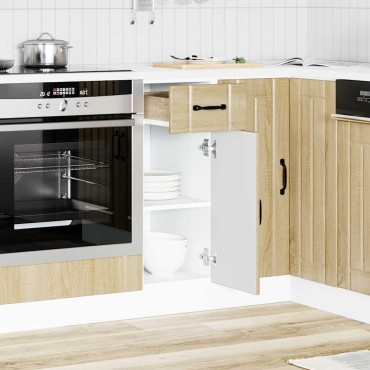 vidaXL ντουλάπι βάσης κουζίνας Lucca Δρυς sonoma κατασκευασμένο ξύλο 30x46x81,5cm
