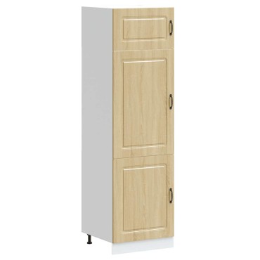 vidaXL Ντουλάπι κουζίνας "Kalmar" Sonoma Oak Engineered Wood 60x57x207cm 1 τεμ.