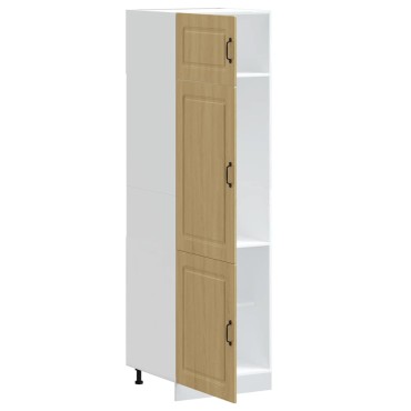 vidaXL Ντουλάπι κουζίνας "Kalmar" Sonoma Oak Engineered Wood 60x57x207cm 1 τεμ.
