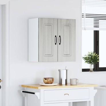 vidaXL Ντουλάπι τοίχου κουζίνας "Kalmar" Γκρι Sonoma 60x31x60cm 1 τεμ.