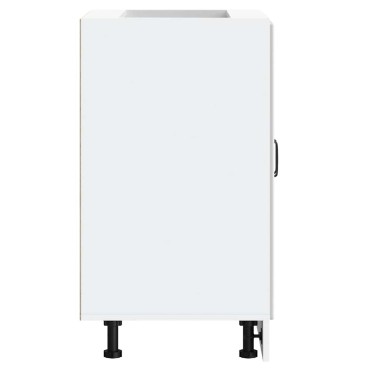 vidaXL Ντουλάπι βάσης νεροχύτη "Lucca" High Gloss White 60x46x81,5 cm 1 τεμ.
