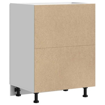 vidaXL Ντουλάπι βάσης νεροχύτη "Lucca" High Gloss White 60x46x81,5 cm 1 τεμ.