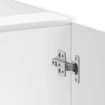 vidaXL Ντουλάπι βάσης νεροχύτη "Lucca" High Gloss White 60x46x81,5 cm 1 τεμ.